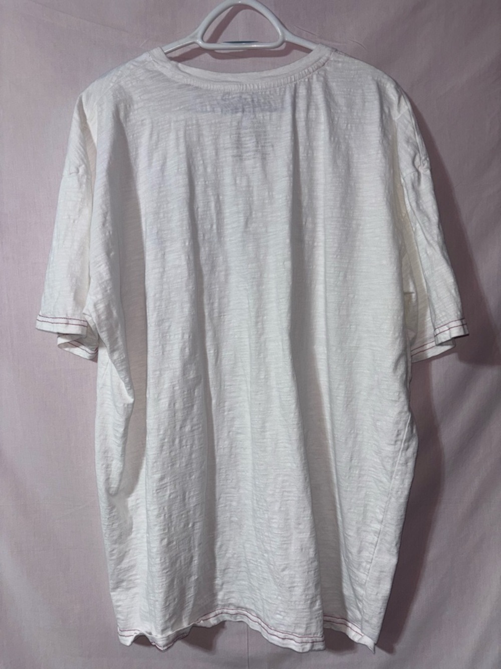 Coca Cola White Tee with Red Logo and Stitching - Picture 5 of 9